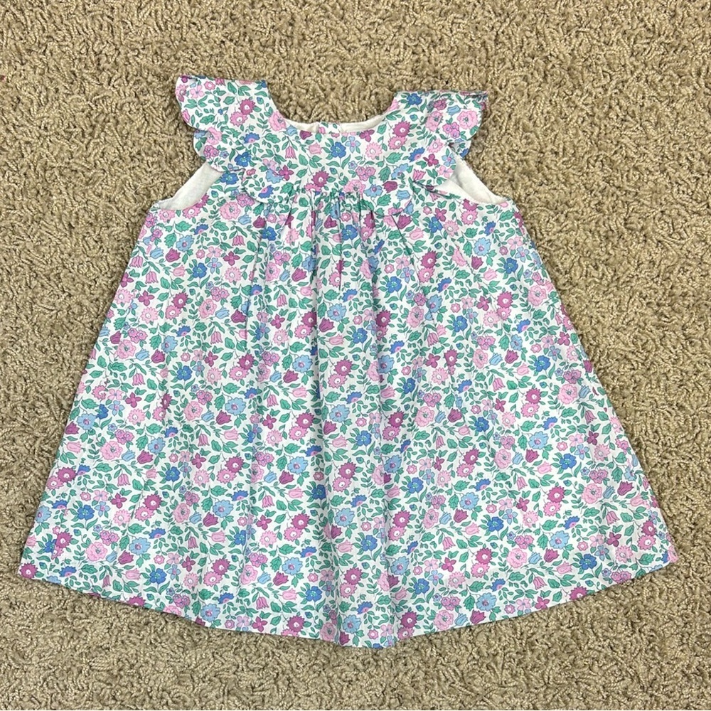 NWT Jacadi Paris liberty fabric floral dress sz 6 months